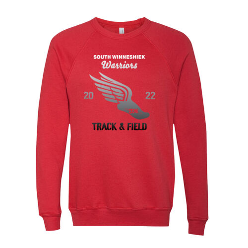 Unisex Sponge Fleece Raglan Sweatshirt w/ Back Name Option Thumbnail